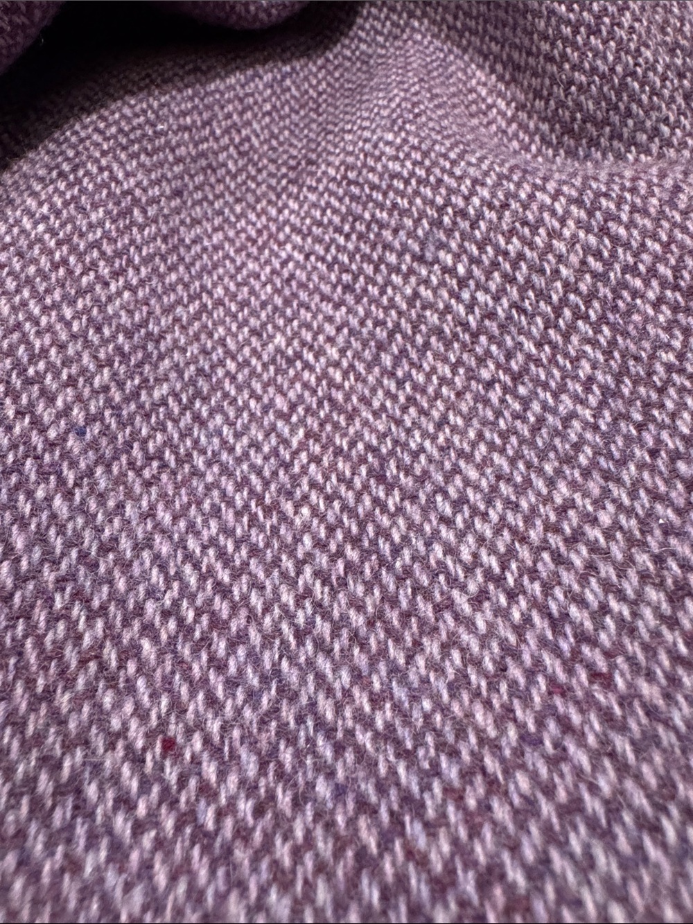 Women's Lavender Textured A-Line Wool Blend Skirt